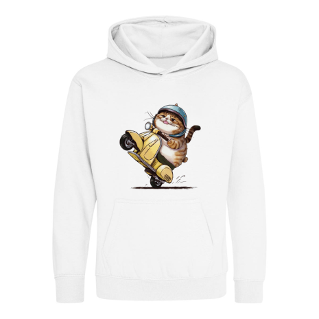 hOODIE (TORSO) WIT POES SCOOTER